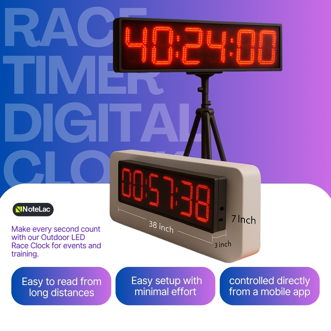 Race Timer Digital Clock